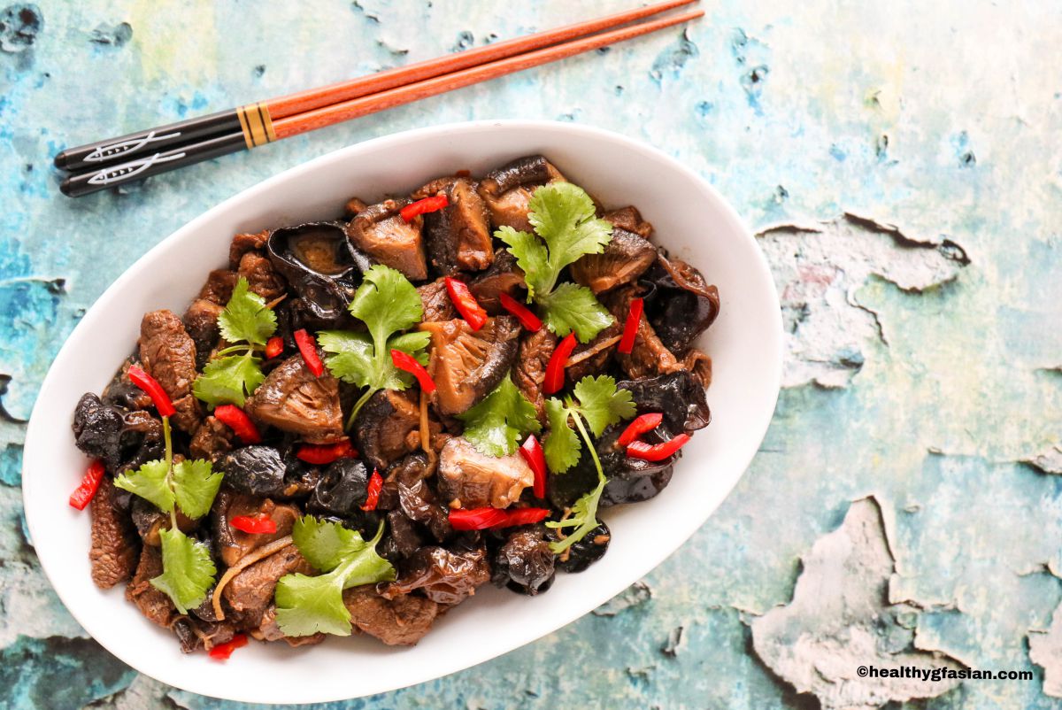 Braised Beef with Shiitake Mushrooms and Black Fungus Gluten Free