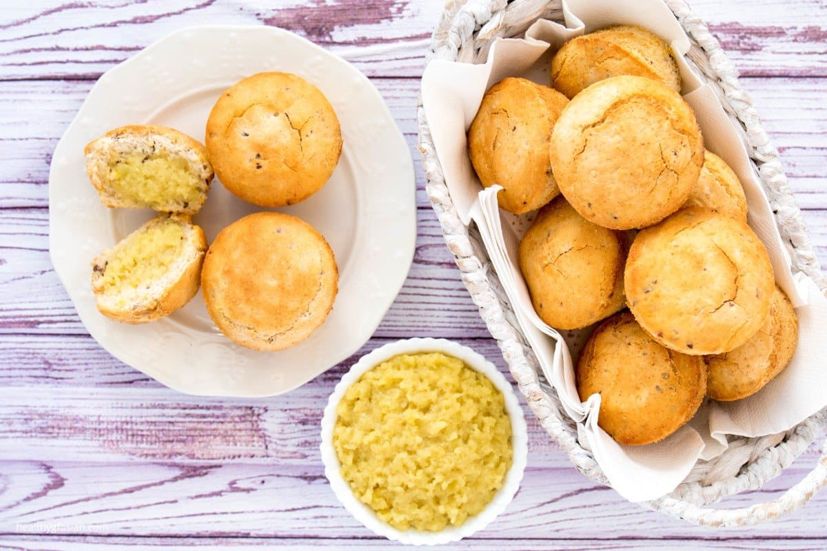 Vegan Pandan Kaya Buns (Coconut Jam Buns) Gluten Free