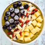 Matcha & Mango Smoothie Vegan Protein Shake Coconut Ice Cream